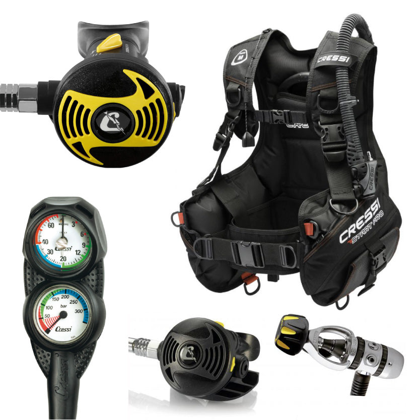 Combo de buceo Cressi Start Pro - Enlace Tienda